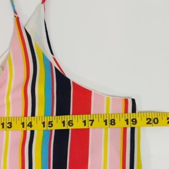 Hyped Unicorn Maxi Dress Womens Medium Multicolor Striped Slip Relaxed Fit USA - Picture 10 of 13